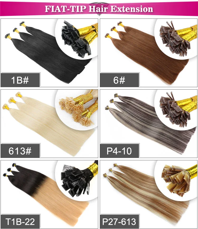 U Tip, I Tip, Flat Tip Italian Glue Human Pre-Bonded Hair Bondings Hair Extension 10% off Sample Customization