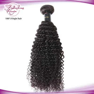 Type d'extension de cheveux de tissage de cheveux indiens Remy cheveux bouclés crépus